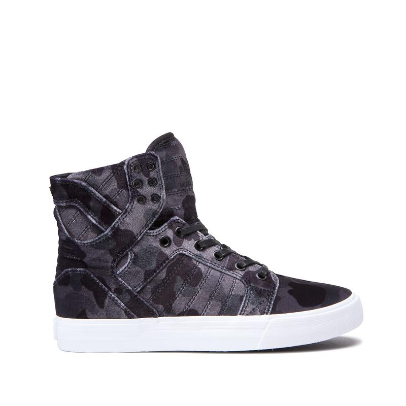 Zapatillas Altas Supra Argentina Mujer - SKYTOP Camuflaje / Negras (BCYQE-9320)